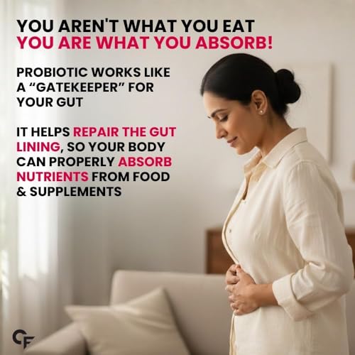 Image of Carbamide Forte Probiotics Supplement 50 Billion CFU Gut Health Supplements with Probiotic | Gut Cleanse with Prebiotics and Probiotics - 60 Capsules