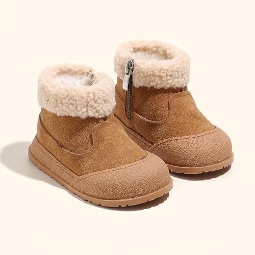 0-3 Years Toddler Boy Girl Snow Boots Suede Leather Ankle Boots2