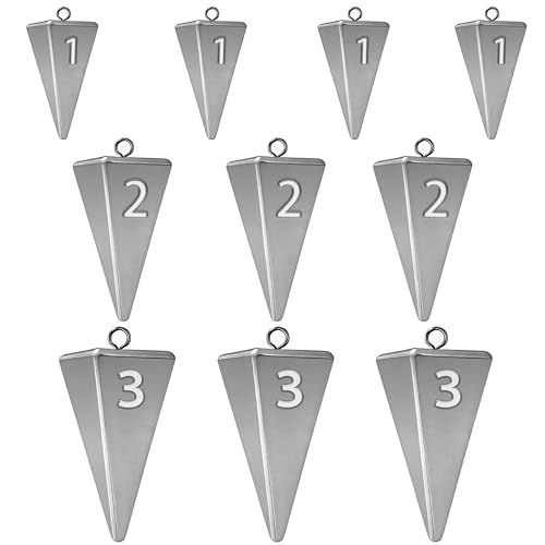 Fishing Weights Sinkers Pyramid Sinkers Surf Fishing Sinkers for Saltwater Fishing Gear Tackle...