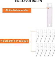 DealKits Skalpell Set x2, inkl. 20x Ersatzklingen und 2x Schutzkappe – Ansicht 7