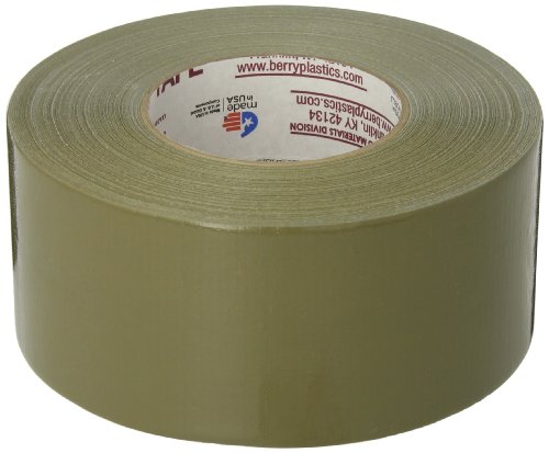 Image of Nashua 398 Olive Drab Green Duct Tape, Heavy Duty, Water Resistant, 2.83 Inch x 60 yds, 1 Roll