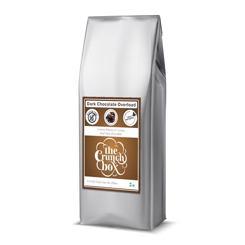 Image of The Crunch Box presents Special Value Pack | Dark Chocolate Overload Gourmet Popcorn | 500gm | Healthy Gourmet Popcorn for all Occassions and Age Groups