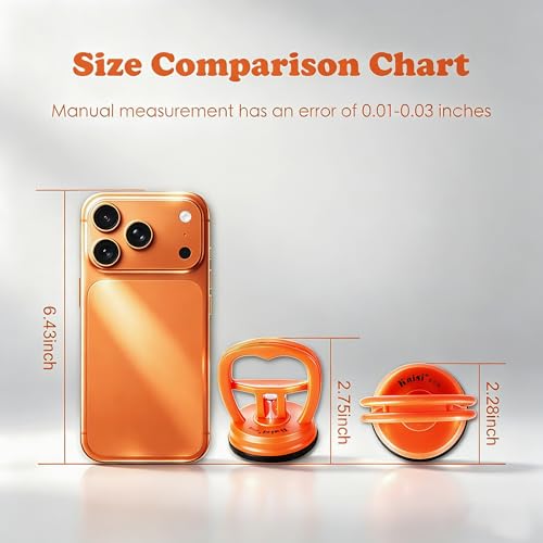 Image of Kaisiking 2 Pcs Screen Suction Cup Phone Computer Screen Suction Cup Repair Tools Compatible for iPad, iMac, MacBook, Tablet, Laptop, iPhone Etc. LCD Screen Opening Tool