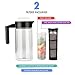 Zell Cold Brew Coffee Maker | Best Home Iced Coffee & Tea Maker with Removable Coffee Fine Mesh Filter | Premium Borosilicate Glass | BONUS Fruit Infusion Filter | 1 Quart