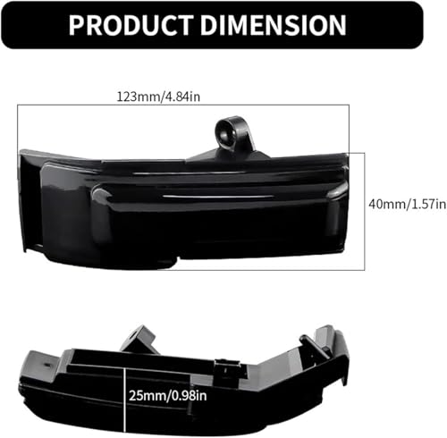 Intermitente del espejo retrovisor del coche para F150 de 2015 a 2020 2