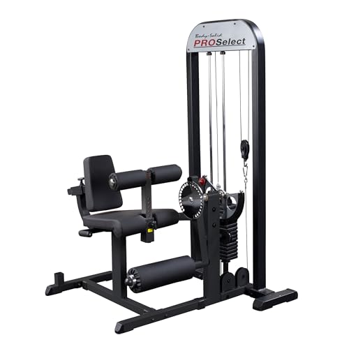 Body-Solid (GCEC-STK/3) Pro Select Leg Extension and Curl Machine, Weight Lifting Gym Equipment for Leg Press, Commercial and Home Leg Developer Strength Training Machines, 310 lb Weight Stack
