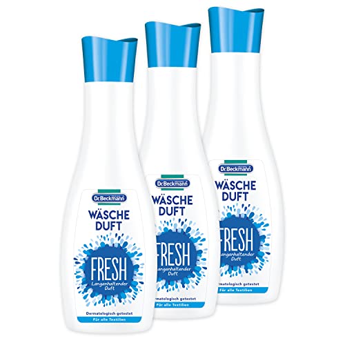 Dr. Beckmann zapach do prania, świeży i długotrwały zapach, bez płynu do płukania tkanin, 3 x 250 ml