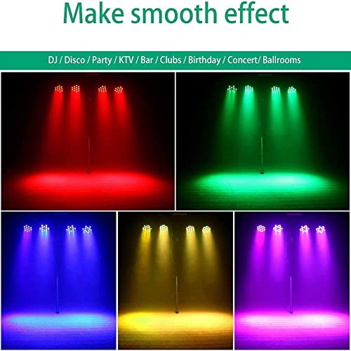 U`King LED Par Lights DJ Stage Light Corded RGB 36 LED with Sound Activated Remote Control DJ Uplighting for Wedding Party Club Christmas Stage Lighting (2 Packs) - Thumbnail 3