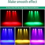 U`King LED Par Lights DJ Stage Light Corded RGB 36 LED with Sound Activated Control DJ Uplighting for Wedding Party Club Christmas Stage Lighting (2 Packs) - Image 3