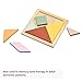 Childlike Behavior 6 inches Puzzle Board - Tangram Wooden Puzzle - Brain Teaser Puzzles Block for Kids & Adult - Wood Block Puzzle - Logic Puzzle - Educational Sensory Toys for All Ages