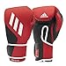 adidas Gants de Boxe Speed Tilt 350 Velcro - 14 oz - Couleur : Rouge/Noir - avec Technologie innovante Tilt® - Les Premiers Gants de Boxe 100 % fabriqués de manière Durable en Cuir de Cactus.