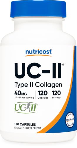 Nutricost UC-II Collagen 40mg, 120 Capsules, Gluten-Free, GMO-Free
