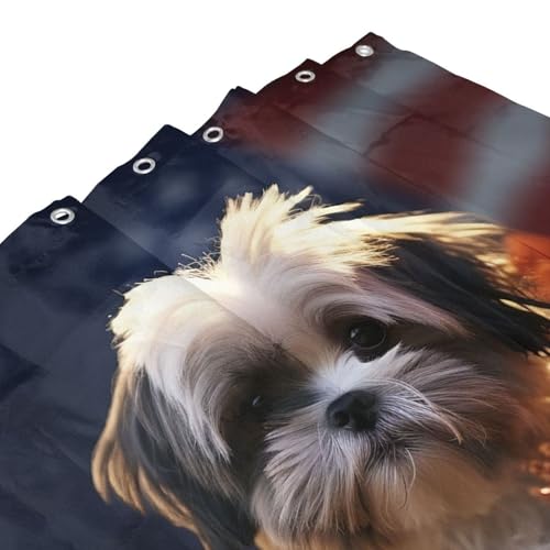 Rideau de douche Shih Tzu : la solution étanche anti-projections - 4