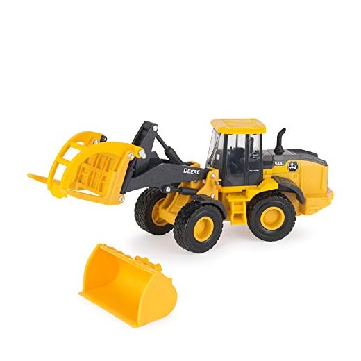 TOMY John Deere Loader Vehicle Toy for Kids, Yellow