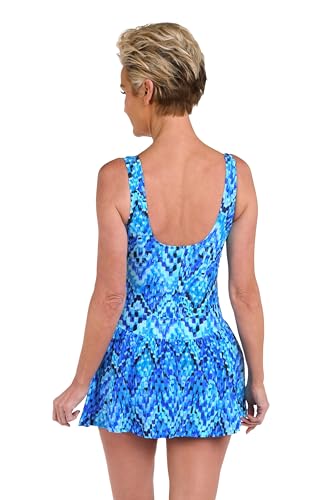 Maxine of Hollywood Women's V-Neck Swim Dress One Piece Swimsuit2