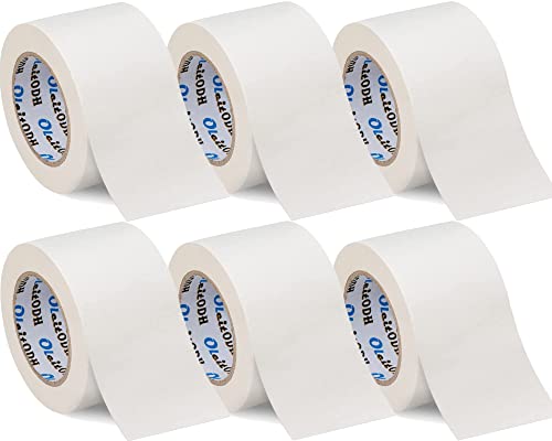 Image of Oleitodh 3''x 30 Yards White Gaffers Tape Bulk 6 Pack Stage Gaff Tape Gaffers Tape No Residue Cloth Matte Finish Pro Gaff Industrial 3 inch Gaffer Gaffer Tape