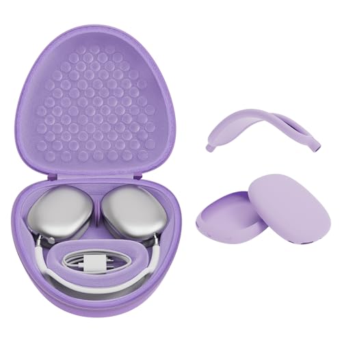 Étui AirPods Max violet pour protéger des rayures avec veille automatique