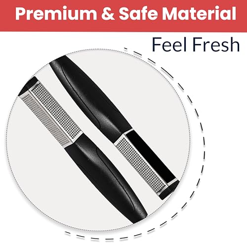 Image of TEMPERIA (1pc) Foot Scrubber for Dead Skin - 3 Sided Pedicure Kit for Women - Feet File Scrub Tools, Heel Scraper Filer & Leg Cleaner Brush - Easy to Carry Travel Friendly (HF343)
