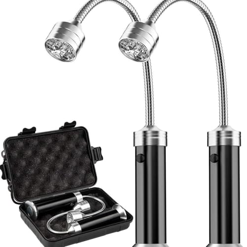 Comioke 2 Stück Grill Licht,Grilllampe,Grilllicht,Magnetische Grilllampe,Grill Lichter,BBQ Licht Set,Grillbeleuchtung für Barbecue Picknick Outdoor,Batteriebetrieben,360 Grad Drehwinkel,Schwarz