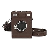Oxxggkao Retro Mode Umhängetasche für Damen und Mädchen, Kameraform...