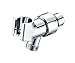 Purelux Adjustable Hand Shower Arm Mount with Brass Swivel Ball Connector, Chrome