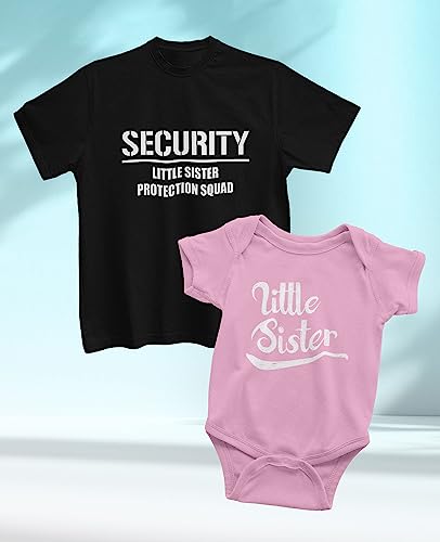 Image of Tstars Big Brother Shirt Little Sister Baby Bodysuit Matching Outfits Sibling Shirts