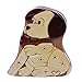 Lovely Doggy Puppy Handcrafted Wooden Dinosaur Secret Jewelry Puzzle Box - Dog