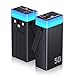 2026 Power Bank 50000mAh, Powerbank Schnellladefunktion USB C PD 22.5W, Externer Akku mit 3 integrierten Kabeln, Ambientebeleuchtung, 5 Ausgänge & 2 Eingänge, Powerbank für Camping iPhone, Samsung