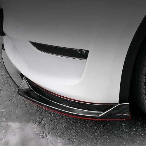 Spoiler de pare-chocs avant Tesla Model Y look carbone élégant - 7
