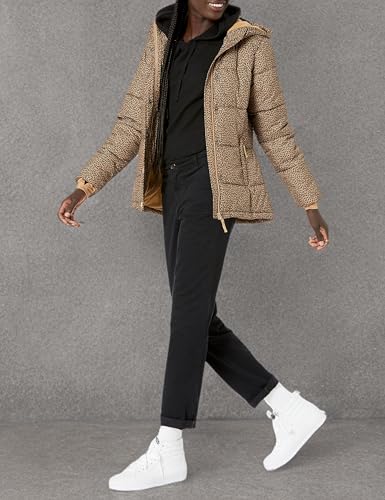 Amazon Essentials Damen-Chinohose, schmale Passform, gerades Bein, Stretch-Twill, Schwarz, Größe 44