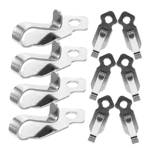 TEHAUX 10 Sets Screw Hooks for Hanging String Lights Outdoor Light Hangers Durable Metal Hooks Plants and More