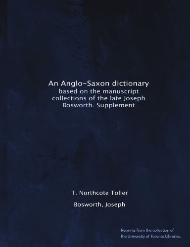 Dictionnaire Anglo-saxon Relié Cuir - Édition De Luxe Basée Sur Manuscrits