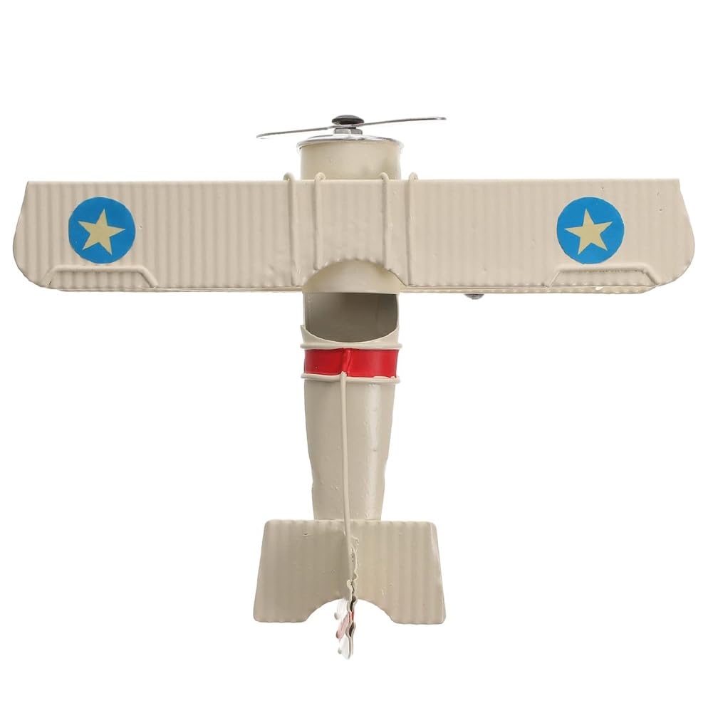CTRLZS Metal Figurine Plane Airplane Toy Wooden Plane Model Kits for Adults Airplane Topper Outdoor