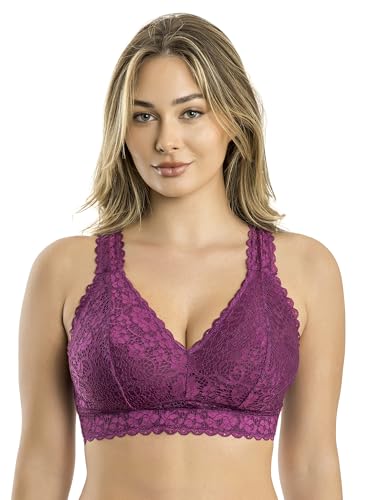 PARFAIT Adriana P5482 Women's Curvy and Full Bust Supportive Wire-Free Lace Bra