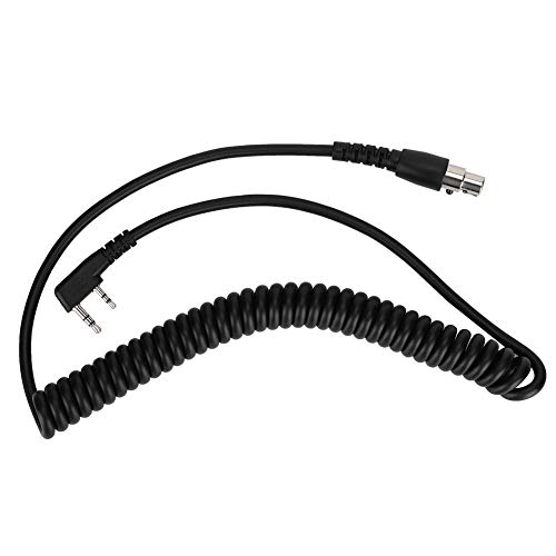 V BESTLIFE Coil Cord Cable,Rugged Radios CC-Ken 2-Pin to 5-Pin Coil Cord Cable for Two Way Handheld Radios and Headsets