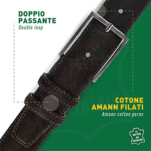 Handmade suede belt for men Made in Italy4