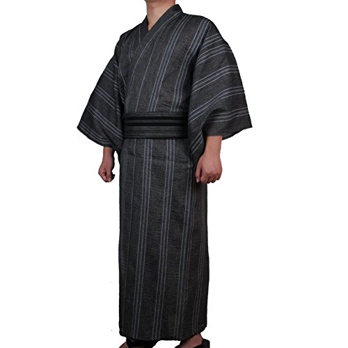 FANCY PUMPKIN Jinbei Men's Japanese Yukata Japanese Kimono Home Robe Pajamas Dressing Gown3