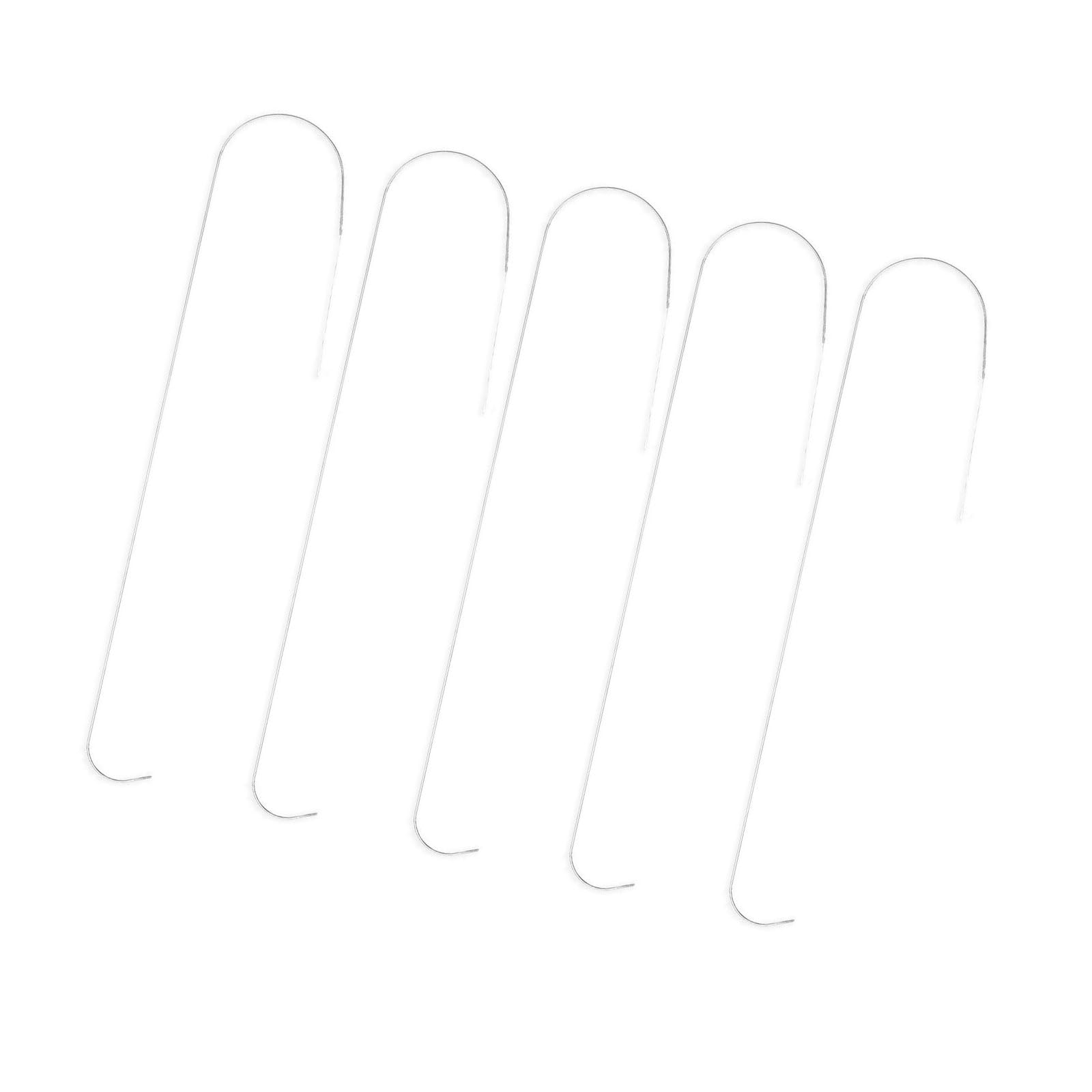Kalttoy 5Pcs Big Eye Beading Needle with Needle Threader Curved Beading Bead Spinner for Bracelets Jewelry Making Bracelets Making