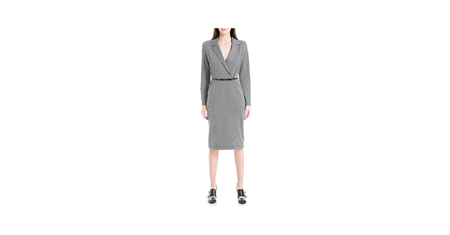 【新品タグ付き】Notting Hill Belted Dress S Shipping early September] [powder sky / black] Notting Hill