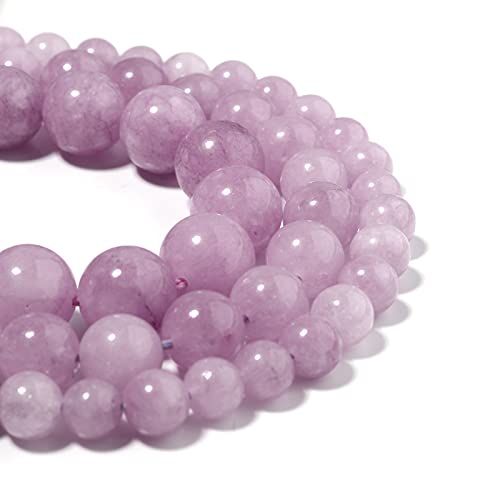 Image of Natural Stone Beads Pink Opal 6mm Polished Round Smooth Gemstone Beads for Jewelry Making 15inch(Pink Opal, 6mm)