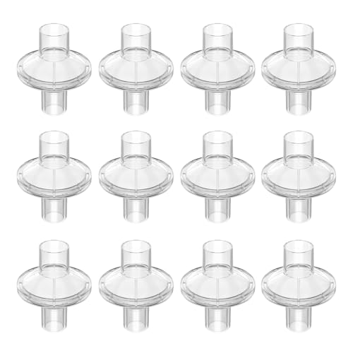 12-Pack CPAP Filters CPAP Inline Filter for Most Standard CPAP and BiPAP Machines Compatible with ResMed & Dreamstation Size 22mm & 25mm CPAP Tube CPAP Supplies