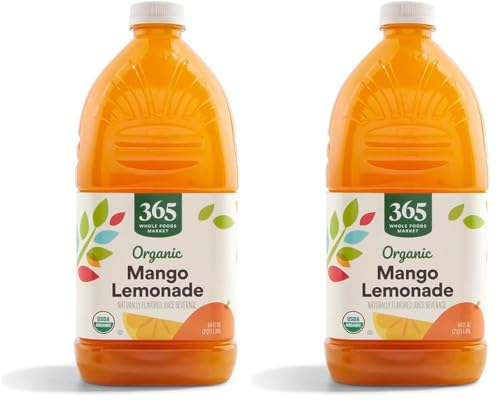 Image of 365 by Whole Foods Market, Organic Mango Lemonade, 64 Fl Oz (Pack of 2)