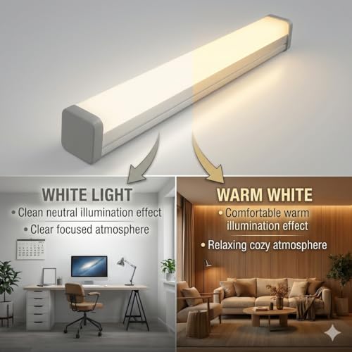 Image of LED Tube Light 4 Feet 40 Watt | LED Batten 4Ft Cool White 6500K | 4000 Lumens High Brightness | Energy-Efficient LED Tube Light for Home, Living Room, Bedroom, Office | (Warm White, 4FT, 40, Watts)