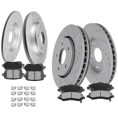 Image of SCITOO Brake Kits Front Rear Brake Rotors Brake Pad:53050;D1326;53051;D1273 | Fit For Chrysler For Town & Country 2008-2012,For Dodge For Grand Caravan 2008-2012,For Journey 2009-2012