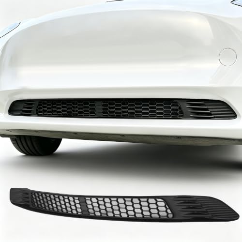 Image of Front Grill for Model 3 2017-2023 Mesh Grille Grid Inserts Air Inlet Vent Grille Cover Replacement With Screen Debris Guard /Leaf & Debris Protection Accessories