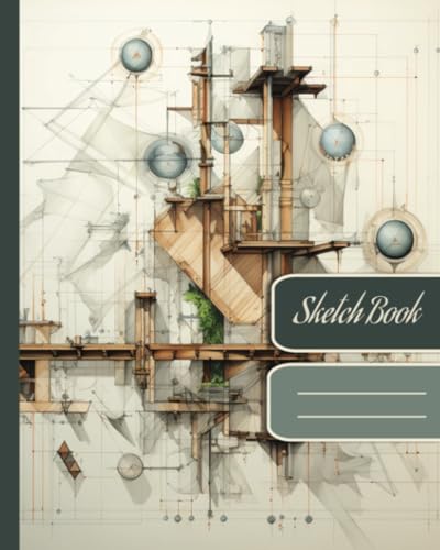 Sketchbook for Artists: 8" x 10" Drawing Pad - 108 .The Artist's Muse. Visual Visions Diary.Vintaj design aesthetic: Pages for Sketching, Painting, and Doodling - Large Unruled Soft-Cover Journal.