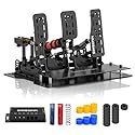 SIMSONN Plus X Sim Racing Pedals PC Racing Simulator Lastzelle HE Hydraulikpedale Unterstützung für haptische Pedale Reactor (Schwarz-P3-H3-Platte)