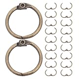 Navigation simplifiée dans l'index : les anneaux pour fiches et les anneaux métalliques pour loisirs créatifs facilitent le tri et la localisation des informations, simplifiant ainsi la révision des fiches ou la mise à jour de l'agenda