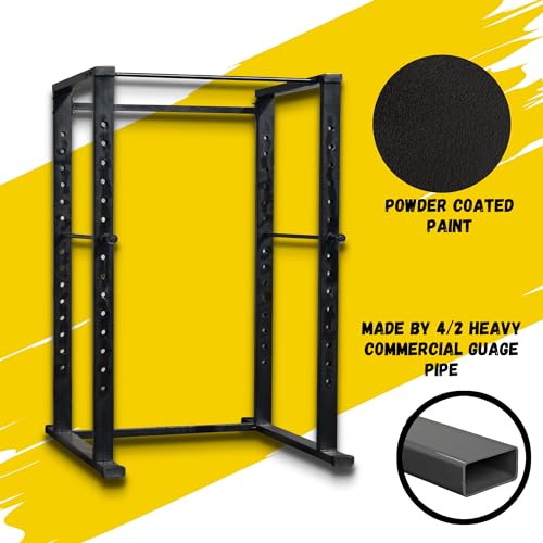 Image of HASHTAG FITNESS Power Squat Rack for Home Gym Made by 4 X 2 (Gym Power Rack & Gym equipments for Home)