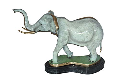Estatua Elefante de Bronce Elegante NIFAO 26" L x 8" W x 17" H miniatura 2